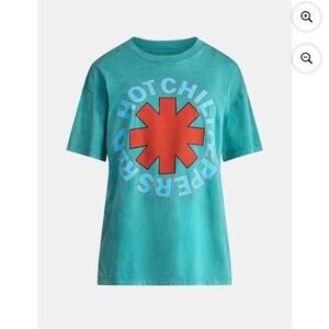 Red Hot Chili Peppers Teal Graphic T-Shirt